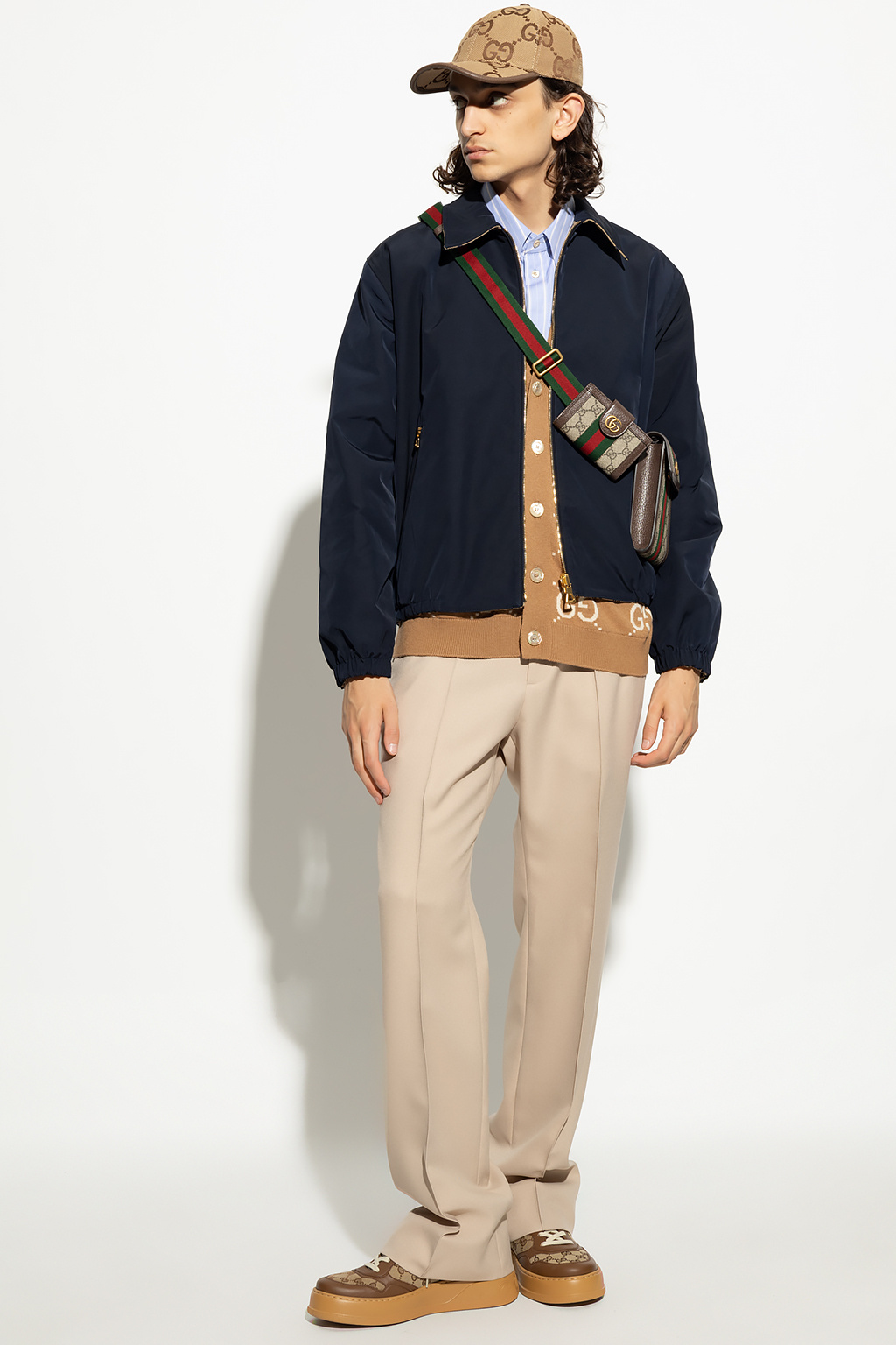 Navy blue Reversible jacket Gucci - SchaferandweinerShops Bermuda